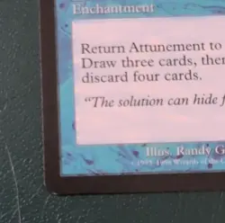 Wizards of the Coast Attunement MTG Urza's Saga Blue Enchantment Rare 1998 - Image 4