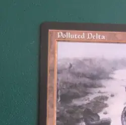 Wizards of the Coast Polluted Delta MTG Land Onslaught Rare 2002 Rob Alexander - Image 2