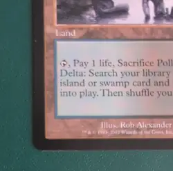 Wizards of the Coast Polluted Delta MTG Land Onslaught Rare 2002 Rob Alexander - Image 4