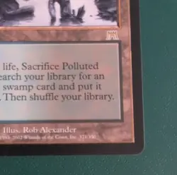Wizards of the Coast Polluted Delta MTG Land Onslaught Rare 2002 Rob Alexander - Image 5