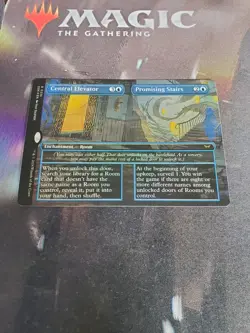 Mtg. Central Elevator / Promising Stairs. Foil Borderless. Duskmourn. Pack Fresh - Image 1