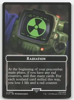 Radiation // Treasure Double-Sided Token 22-18 PIP Universes Beyond: Fallout NM - Image 1