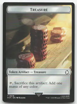 Radiation // Treasure Double-Sided Token 22-18 PIP Universes Beyond: Fallout NM - Image 2