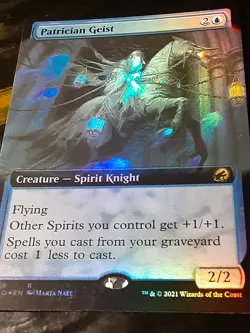 Patrician Geist Extended Art FOIL , Innistrad Midnight H , NM,MTG,FREE SHIPPING - Image 3