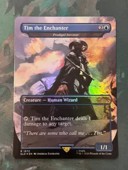 Tim the Enchanter, R 1672, NM Foil, MTG Monty Python Secret Lair SLD - Image 1