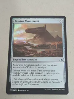MTG Bontu's Monument Amonkhet German Foil NM - Image 1