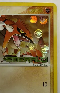 Groudon 5/106 EX Emerald Reverse Holo Rare Stamped Pokemon TCG Nintendo MP - Image 2