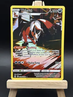 Pokemon Card Thievul GG17/GG70 Crown Zenith Galarian Gallery NM - Image 2