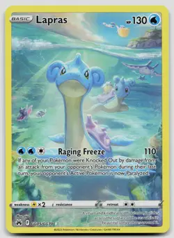 Lapras GG05/GG70 Crown Zenith Galarian Gallery Pokemon NM - Image 1