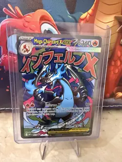 Mega Charizard X EX 360 HP Holo Promo Pokemon Card 023 Me: Mega Evolution - Image 1