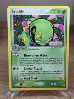 Cradily EX Legend Maker 3/92 Reverse Holo Stamped Rare Pokemon TCG - Image 1