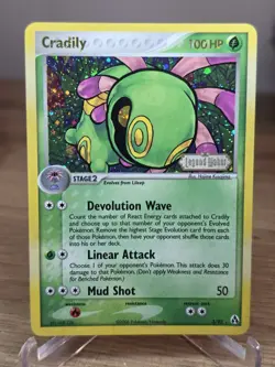 Cradily EX Legend Maker 3/92 Reverse Holo Stamped Rare Pokemon TCG - Image 3