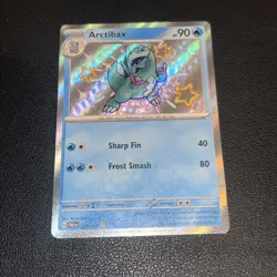 Pokemon TCG Arctibax Scarlet & Violet: Paldean Fates 129/091 Holo Shiny Rare - Image 1