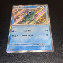 Pokemon TCG Arctibax Scarlet & Violet: Paldean Fates 129/091 Holo Shiny Rare - Image 2