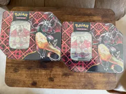 Pokemon Paldean Fates Charizard EX Tins - 2 Tins Brand New Sealed - Image 1