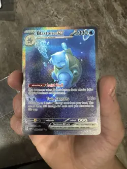 Pokemon TCG Blastoise EX Sir 200/165 Scarlet & Violet 151 - Image 3