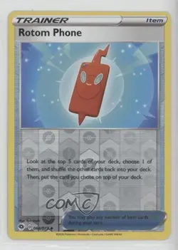 Rotom Phone Reverse Foil Pokemon Sword & Shield Champion's Path #064 - Image 1