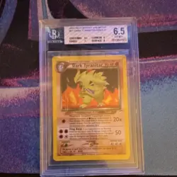 Nintendo 2002 Neo Destiny Dark Tyranitar Holo Unlimited #11 BGS 6.5 English - Image 1