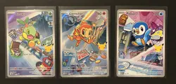 Pokemon First Partner Turtwig 040, Chimchar 041, Piplup 042 (Pack Fresh) MINT - Image 1