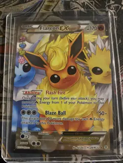 Flareon EX RC28/RC32 LP-NM Full Art Ultra Rare Generations 2016 Pokemon TCG - Image 1