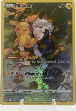 Pokemon TCG Pikachu TG05/TG30 Lost Origin Trainer Gallery Ultra Rare Holo ENG - Image 1