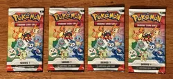 Pokemon First Partner Illustration Series 1 Pack Lot - 4 Packs - Image 1