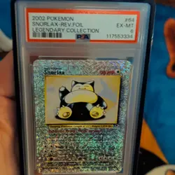 Pokemon TCG 2002 Legendary Collection Snorlax 64/110 Reverse Holo PSA 6 EN - Image 2