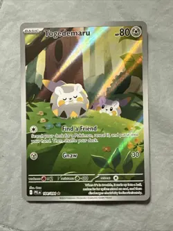 Togedemaru 104/094 Illustration Rare - Pokemon Phantasmal Flames NM - Image 1