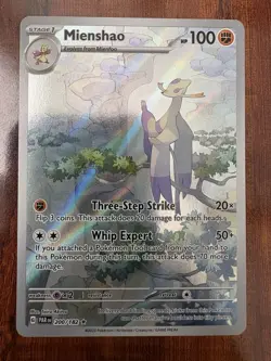 Pokemon Mienshao 200/182 Paradox Rift Illustration Art Rare NM/M - Image 1