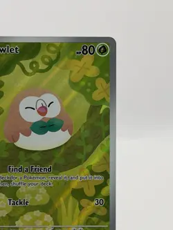 Pokemon Rowlet Illustration Rare Full Art Near Mint Perfect Order 090/088.NM 💎 - Image 3