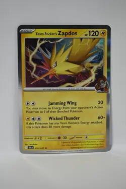 Team Rocket's Zapdos 070/182 Rare Destined Rivals Pokemon Holo NM - Image 1