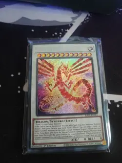 Yugioh - Crimson Dragon RA04-EN061 1st Edition Secret Rare SER NM - Image 1