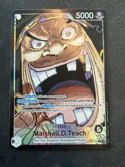 Marshall.D.Teach (081) (Parallel) OP09-081 Emperors in the New World Foil - Image 1