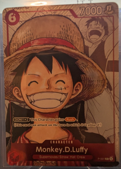 Monkey.D.Luffy (Alternate Art) P-001 One Piece Promotion Cards Foil - Image 1