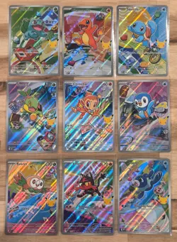 MINT *First Partner ILLUSTRATION COLLECTION* 9 CARD SET *Series 1* Pokemon - Image 1