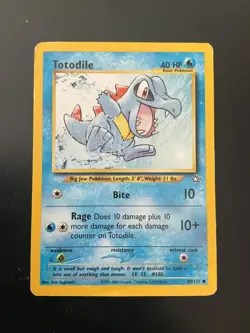 Pokemon Totodile (80) Neo Genesis vintage card #080/111 Wotc 2000 - Image 1