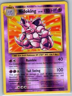 Nidoking 45/108 Reverse Holo XY - Evolutions - Pokemon Card - NM - Image 1