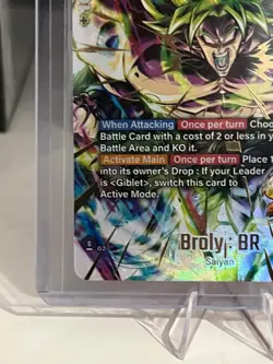 Broly BR FS10-14 Dragon Ball Super Fusion Card Game Arternate Art Foil SR NM - Image 5