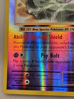 Pokemon Mew 53/108 Reverse Holo Rare Card XY Evolutions - Image 5