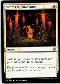 Swords to Plowshares 109 Uncommon Commander: Bloomburrow Near Mint - Image 2