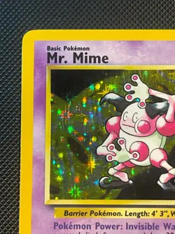 1999 Pokemon Jungle Holo Mr. Mime #6/64 WotC LP - Image 2