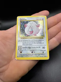 Pokemon Chansey Base Set SHADOWLESS Holo Rare 003/102 120 HP 1999 Unlimited - Image 3