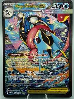 Pokemon TCG Mega Greninja EX Chaos Rising Secret Rare CRI 116/086 Eng IN HAND - Image 1