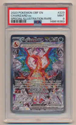 PSA 9 Pokemon Obsidian Flames SIR Charizard EX OBF EN 223/197 MINT Condition! - Image 1