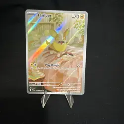 Yamper 99/94 Pokemon TCG Phantasmal Flames Illustration Rare English - Image 1