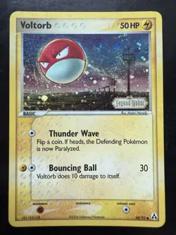 Pokemon Voltorb 68/92 Legend Maker Reverse Holo Stamped (LP) - Image 1