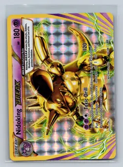 Nidoking BREAK 46/108 BREAK Rare Evolutions Pokemon Holo Near Mint - Image 1