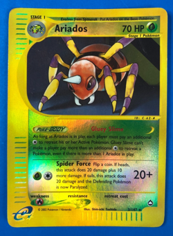 Ariados 3/147 Reverse Holo Rare Aquapolis Pokemon TCG WOTC HP Crease - Image 1