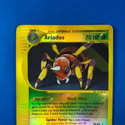 Ariados 3/147 Reverse Holo Rare Aquapolis Pokemon TCG WOTC HP Crease - Image 2