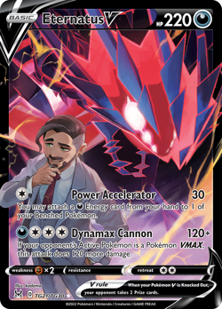 Eternatus V TG21/TG30 Holo V Rare Lost Origin Trainer Gallery Pokemon Near Mint - Image 1